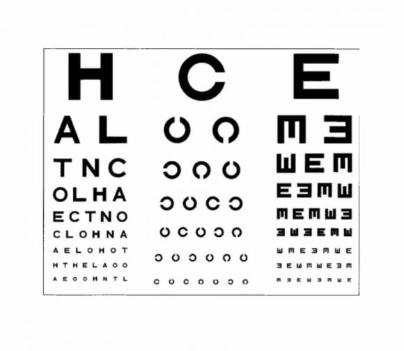 6 6 Vision Test Chart