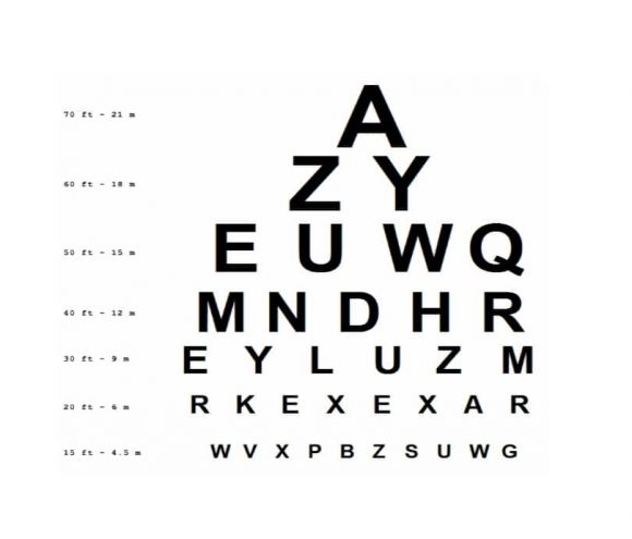 dmv eye exam cheat sheet