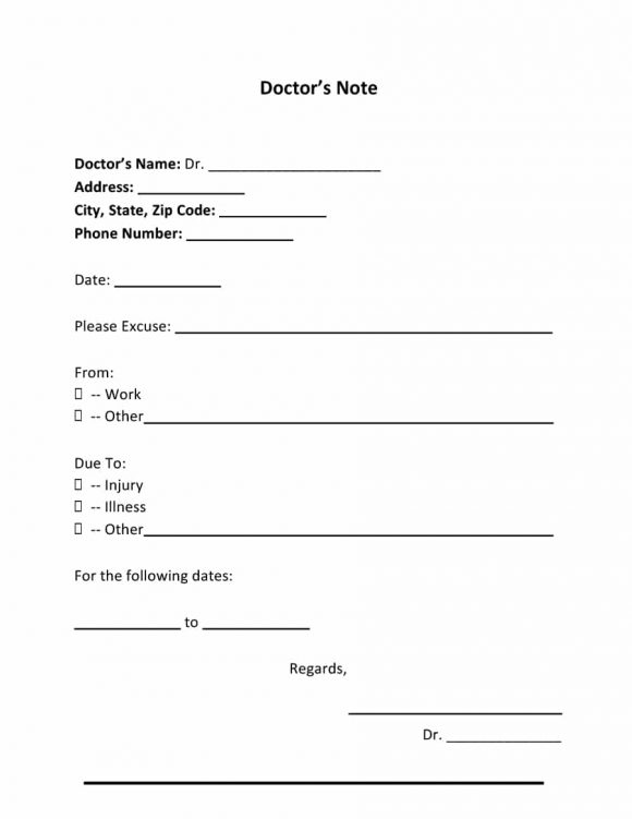 42 Fake Doctor S Note Templates For School Work Printabletemplates