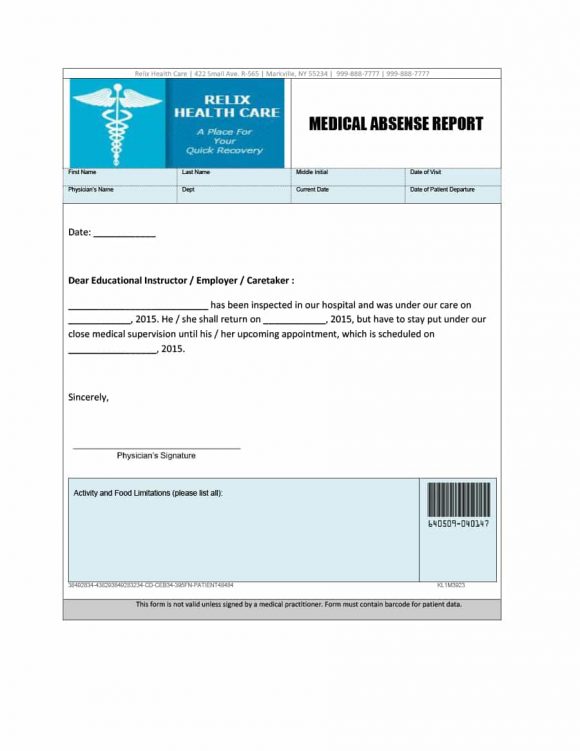 42 Fake Doctor S Note Templates For School Work