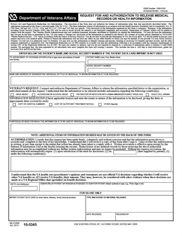 medical release form 07
