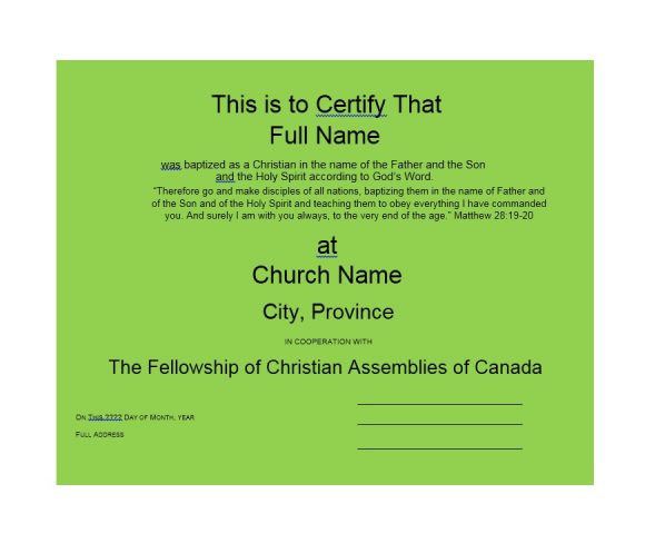 47 Baptism Certificate Templates Free Printabletemplates