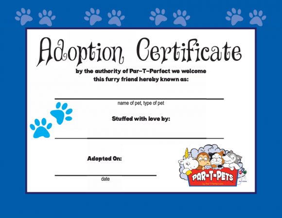 40 Real Fake Adoption Certificate Templates Printable Templates