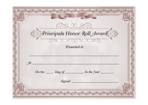 honor roll certificate 32