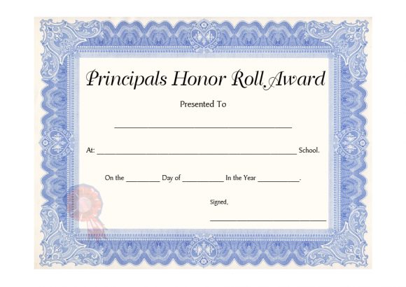 honor roll certificate 39