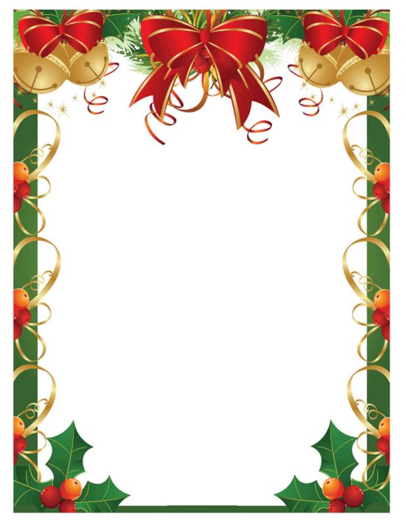Best Templates Christmas Borders For Letters