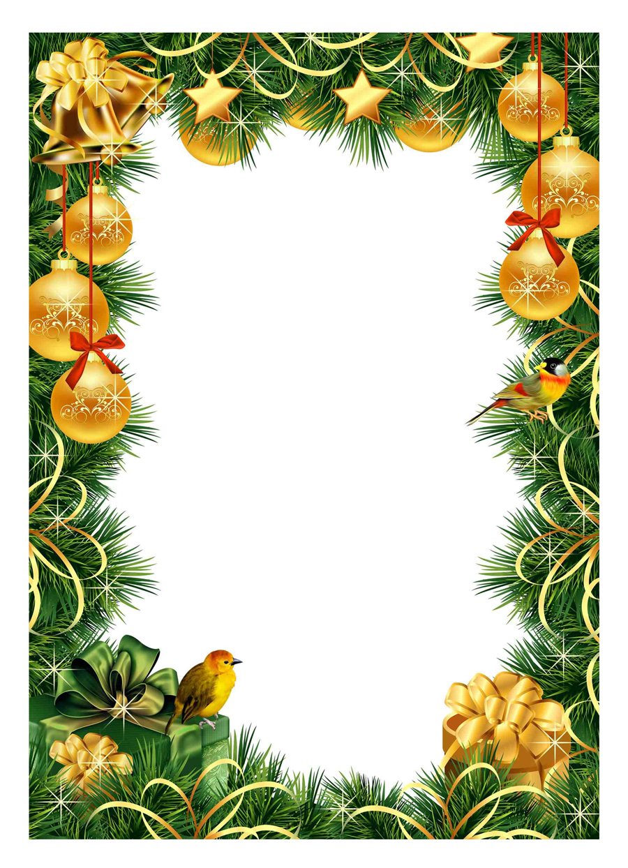 Christmas Borders Premium Vector Collection Of Christmas Borders With Balls And Bells Merry