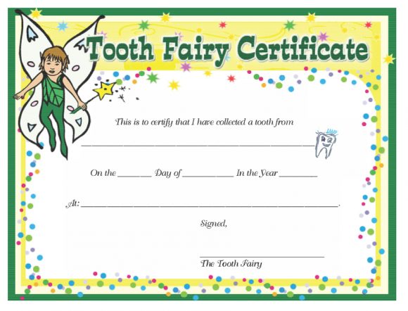 free letter from the tooth fairy template