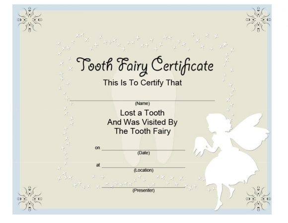 tooth fairy letter template word