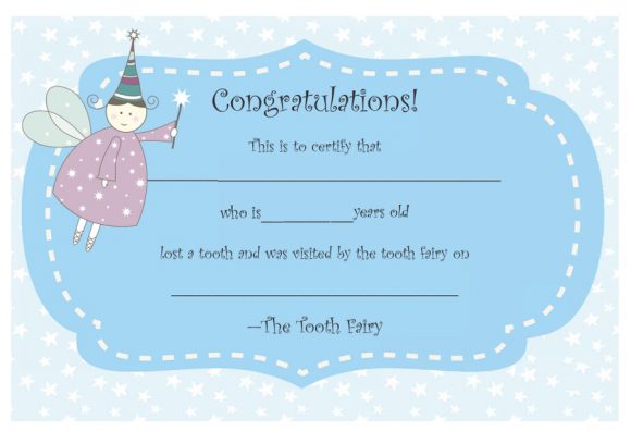free first tooth fairy letter template