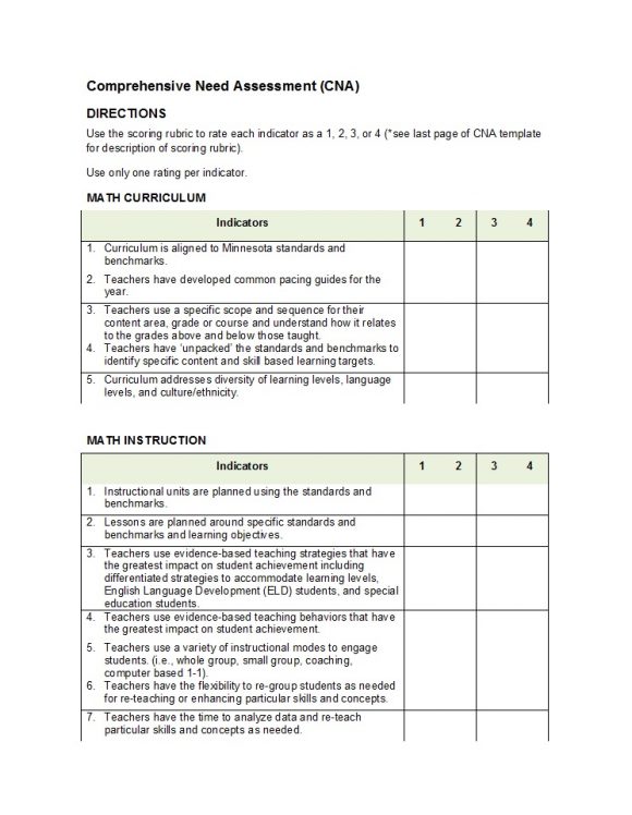 Needs Assessment Survey Template from printabletemplates.com