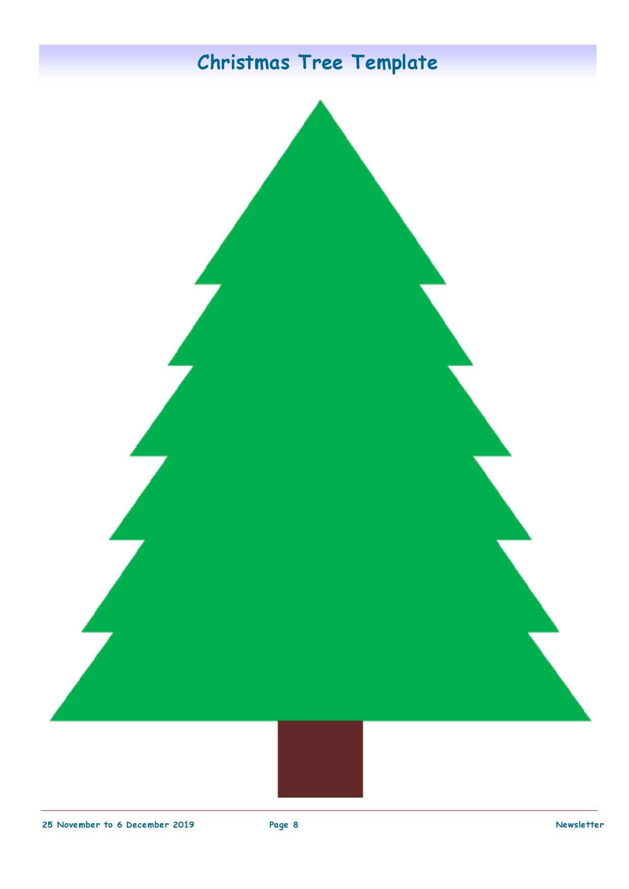51 Printable Christmas Tree Templates Free Download PrintableTemplates