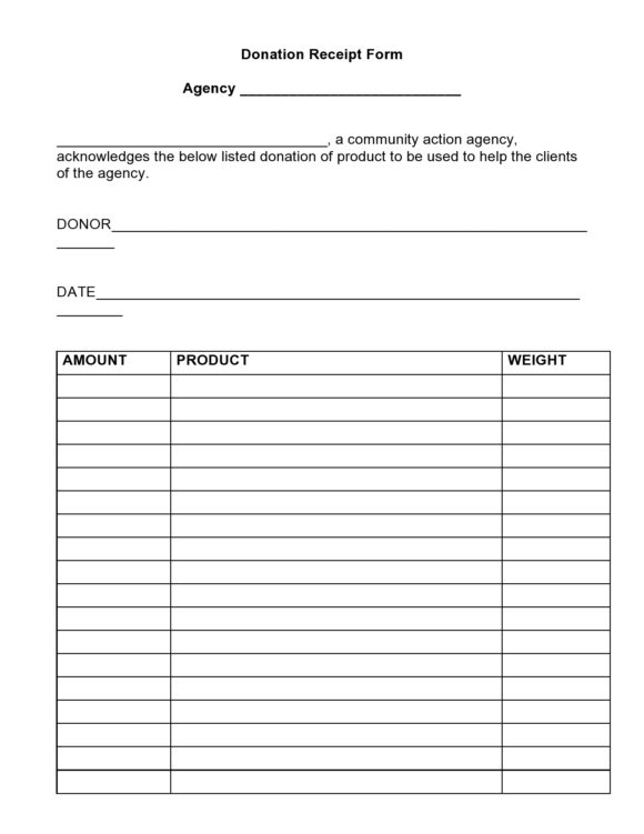 30 non profit donation receipt templates pdf word printable templates