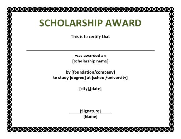 scholarship certificate 04