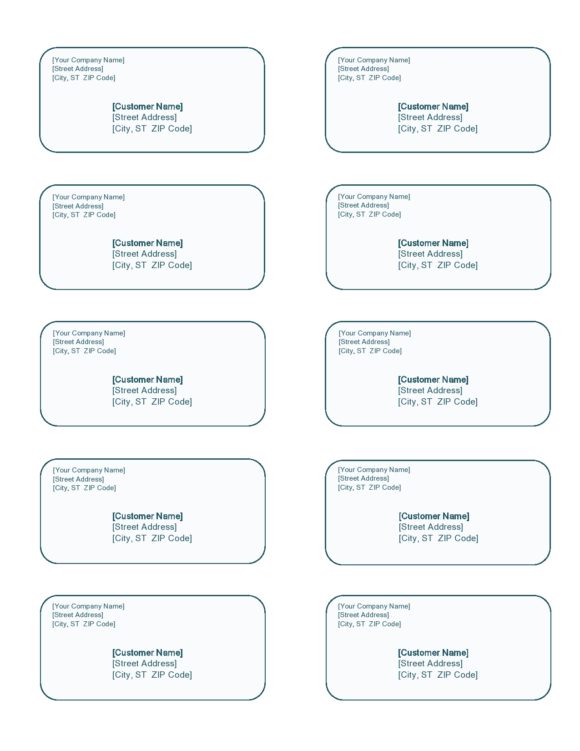 30 Printable Shipping Label Templates Free Printabletemplates