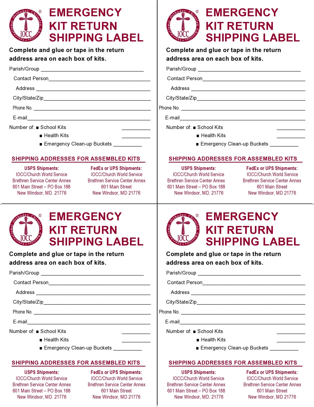20 Printable Shipping Label Templates (Free) - PrintableTemplates Pertaining To Free Printable Shipping Label Template