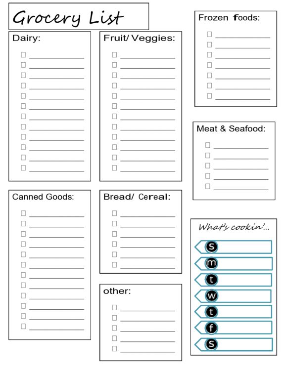 grocery list template 04