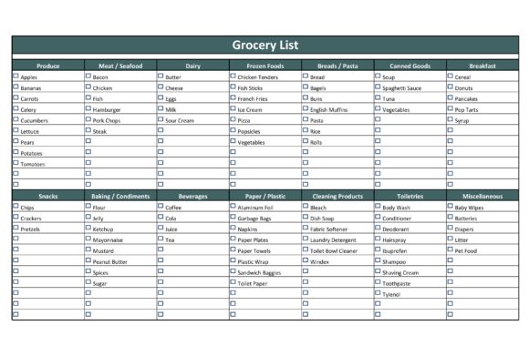 grocery list template 05