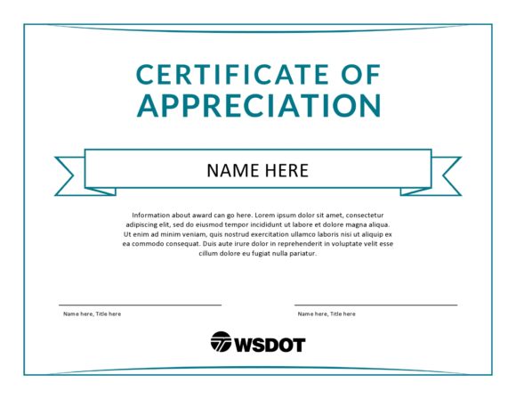 certificate of appreciation for employees template