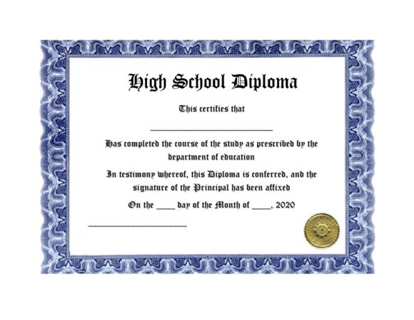 30 Free High School Diploma Templates (Word) PrintableTemplates
