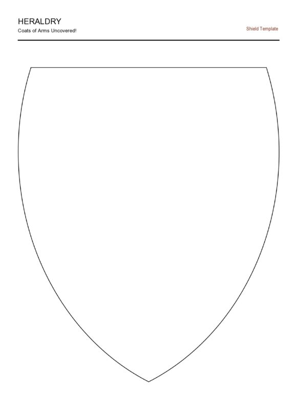 Coat Of Arms Template For Kids