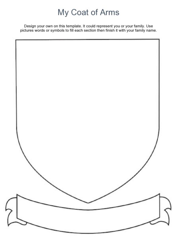 40 Fancy Coat of Arms Templates (Family Crests)