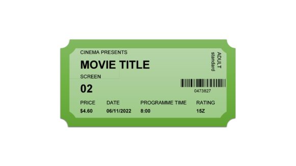 40 Printable Movie Ticket Templates (Free & Editable)