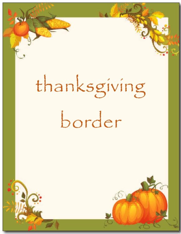 thanksgiving border 13