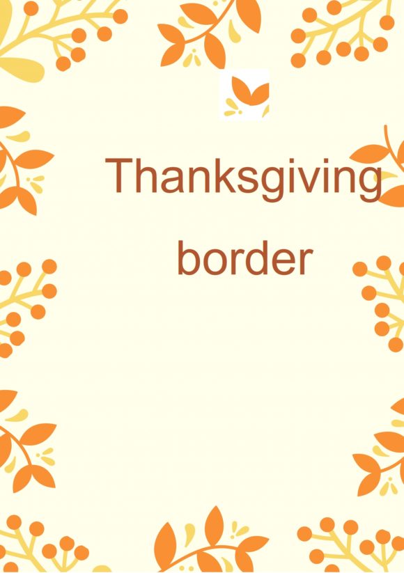 thanksgiving border 25