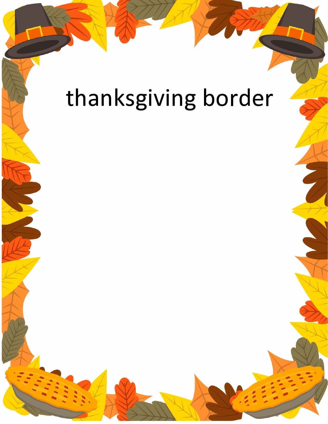 thanksgiving borders and frames