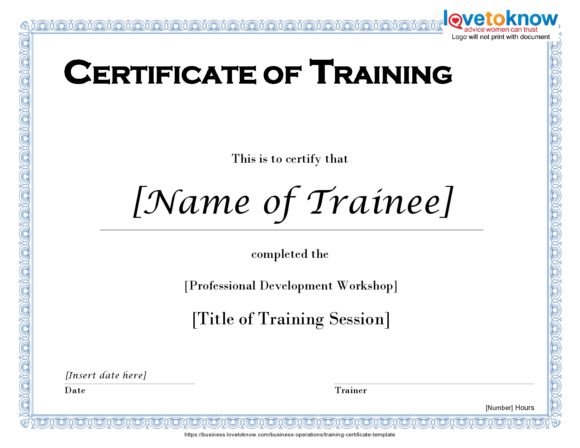training certificate template 01