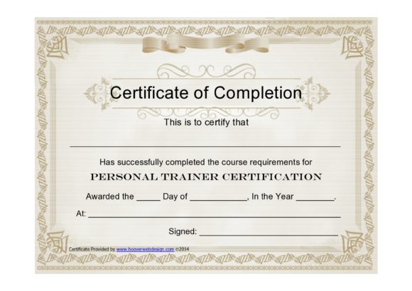 training certificate template 16