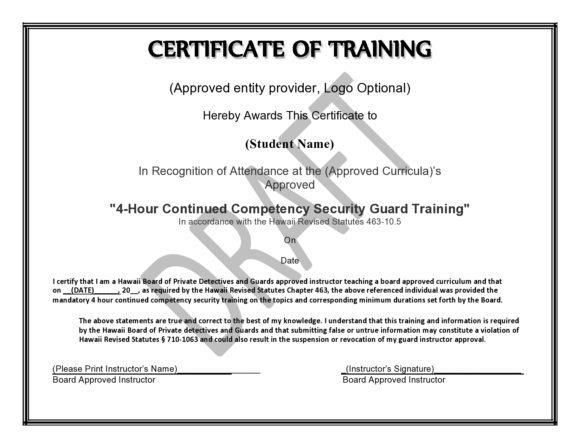 training certificate template 20