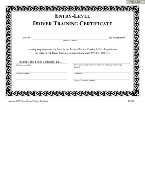 training certificate template 28