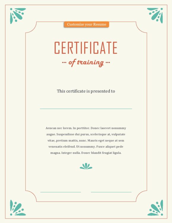 training certificate template 39