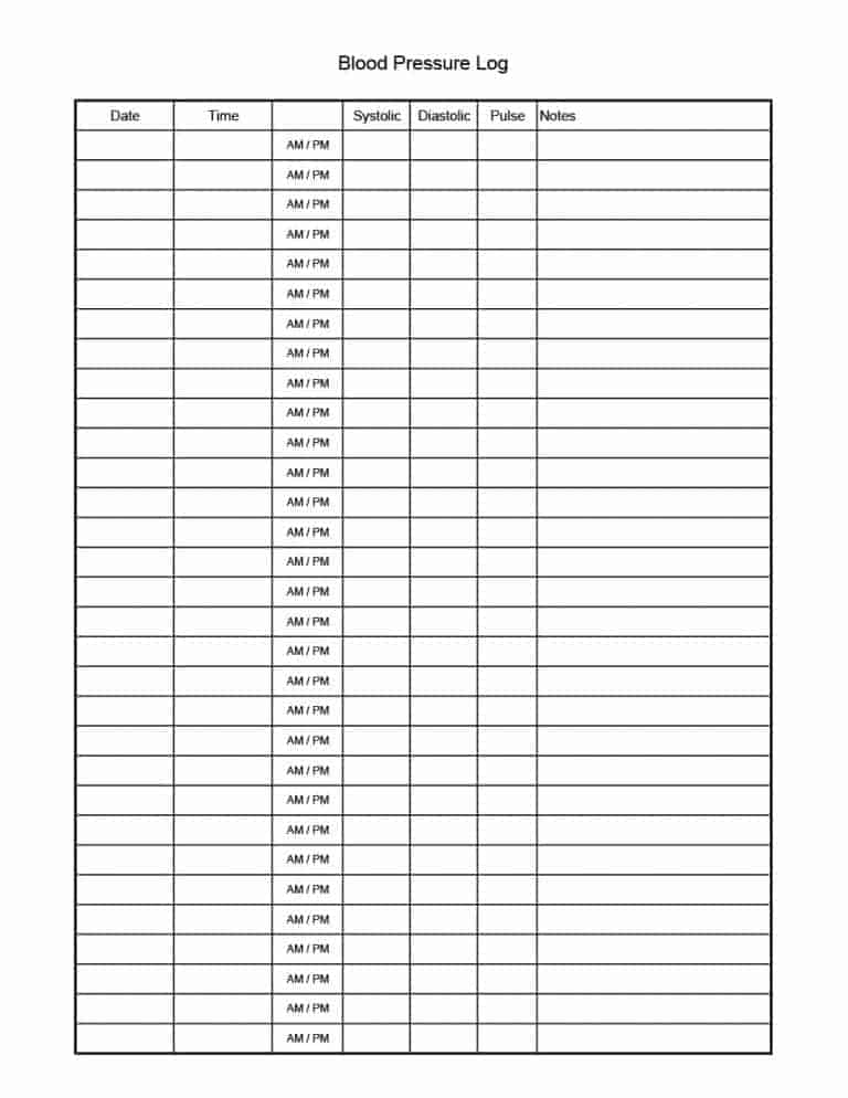 Temperature Log Template Excel from printabletemplates.com