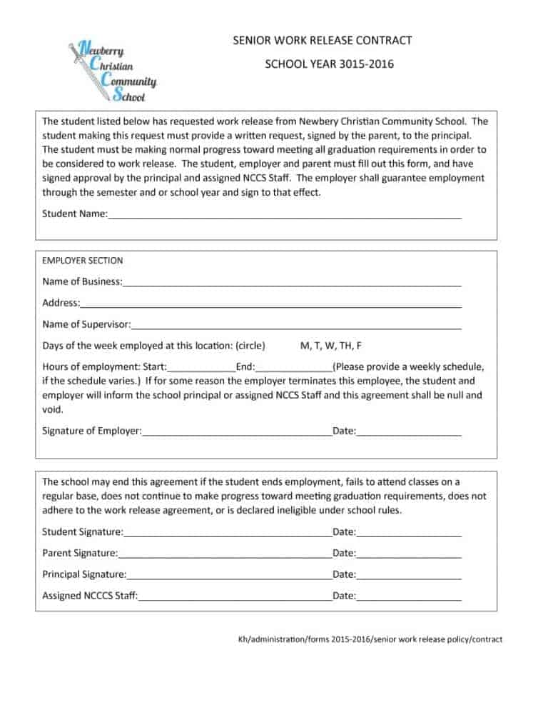 44 Return to Work & Work Release Forms - Printable Templates