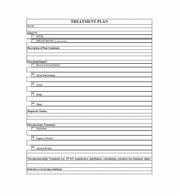 22 Printable Substance Abuse Treatment Plan Template Forms